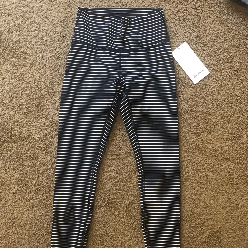 Striped Lululemon leggings